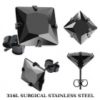 Серьги, Сталь, артикул SESQK-9K