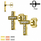 Серьги, Сталь, артикул SE3033-GD